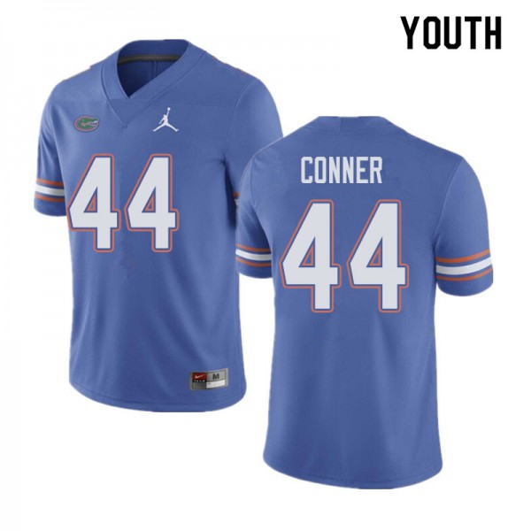 Jordan Brand Youth #44 Garrett Conner Florida Gators College Football Jersey Blue